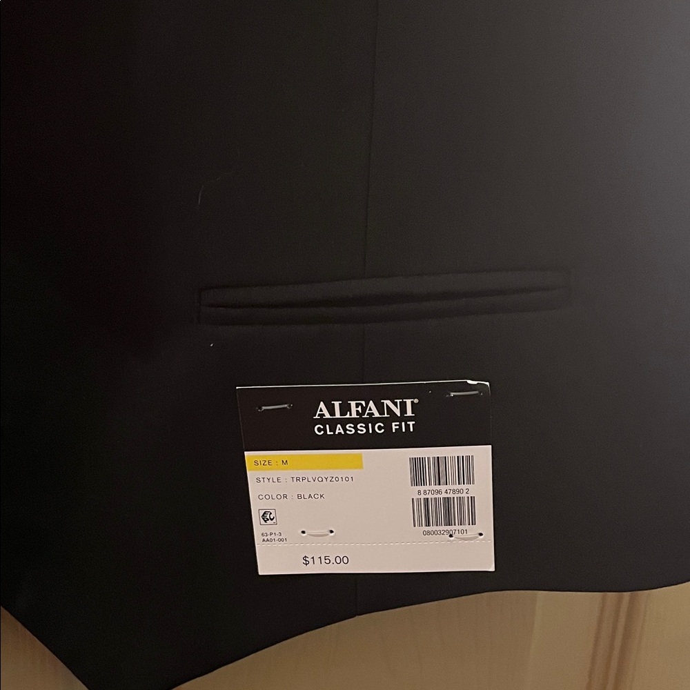 Men's Classic Black Suit Vest - Picture 2 of 4